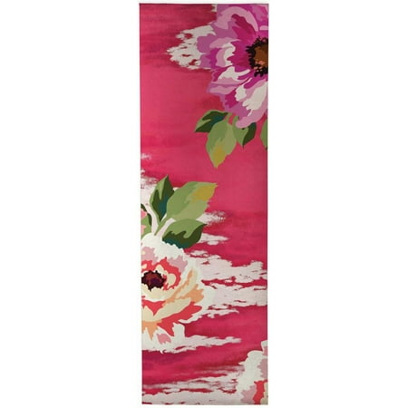 

BRIGHT FLORAL RUBY Kitchen Mat By Kavka Designs