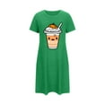 thumbnail image 3 of Censtreet Halloween Sleep Shirts for Women Short Sleeve Night Shirts for Sleeping Pullover Nightgown Soft Nightdress, 3 of 6