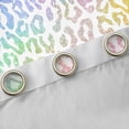 thumbnail image 4 of Homewish Cheetah Print Curtains Pack of 2 (42x84 Each) for Kids Children Teens,Dreamy Princess Curtains Blackout,Gradient Bling Glitter Bedroom Curtains,Breathable Home Decor, 4 of 6