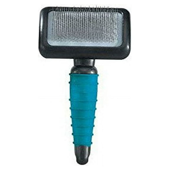 Professional Ergonomic Teal Slicker Brushes for Dog Grooming Brush Choose Size (Brush - Small)