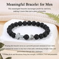 thumbnail image 5 of Top-kevin Christian Gifts For Men Moonstone Cross Bracelet, Birthday Christmas Valentines Day Inspirational Gifts for Him Son Grandson Moonstone Volcanic Rock Cross Bracelets, 5 of 13