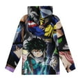 thumbnail image 3 of My Hero Academia Hoodie for Boys Girls, Novelty 3D Print Pullover Hooded for Kids, Fashion Lightweight Sweatshirt, Long Sleeve Hoodies with Pocket, S-XL, 3 of 6