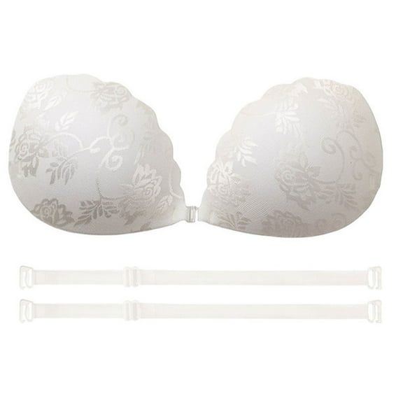Women Invisible Adhesive Nipple Covers Flower Lace Design Sweatproof Strapless Bra Push Up Pasties For Backless Dresses