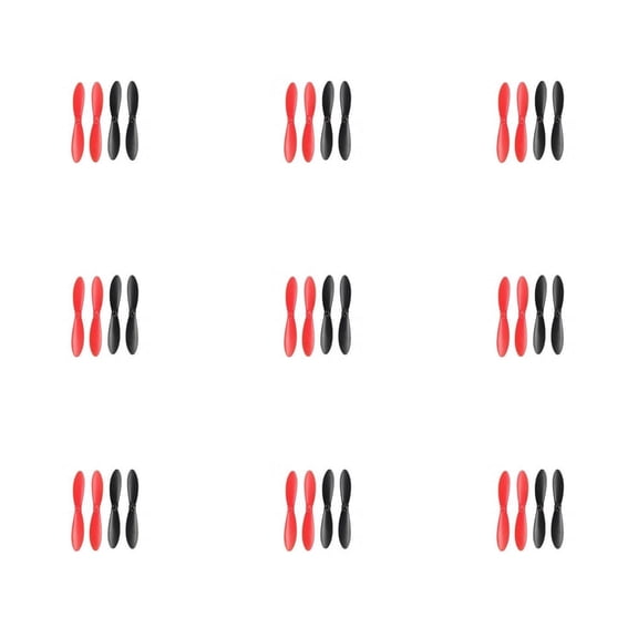 HobbyFlip Propeller Blades Props Rotor Set Main Blades Black and H107-A35 Compatible with Hubsan X4 H107 9 Pack