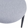 thumbnail image 4 of GDF Studio Daimona Fabric Upholstered Dining Chairs, Set of 2, Light Grey, 4 of 9