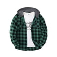 thumbnail image 6 of Men's Hoodies Casual Pullover Hooded Sweatshirt Plaid with Pocket Hoodie Sweatshirt Long Sleeved Hooded Top Fall Outfits 2026, 6 of 7