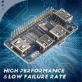 thumbnail image 5 of 4 Ports USB HUB HAT For Raspberry Pi 3 / 2 / Zero W Extension Board USB To UART For Serial Debugging, 5 of 5