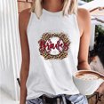 thumbnail image 2 of Jewelreauty High Neck Tank Tops for Women Summer Sleeveless Baseball Print Shirts Casual Loose Workout Tops (M, White), 2 of 4