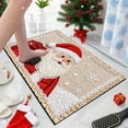 thumbnail image 4 of ToyKingdee Christmas Kitchen Rugs Bathroom Rug Non-Slip Red Door Mat Rugs for Entryway Indoor, Small Washable Throw Soft Bath Mat, Holiday Decor Untra-Thin Carpet, 4 of 6