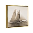 thumbnail image 3 of Stupell Industries Nautical Ship Photography Transportation Photography Gold Floater Framed Art Print Wall Art, 31 x 25, 3 of 9