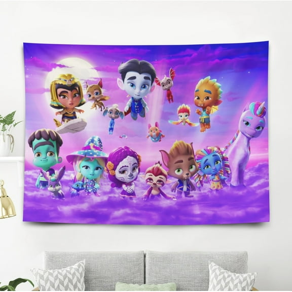 Super Monsters Tapestry Wall Decor Wall Hanging for Dorm Bedroom Gift 5x3ft