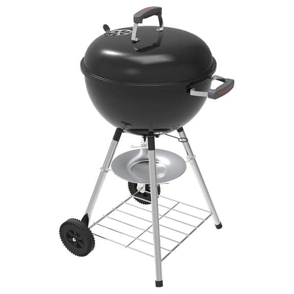 Premium Charcoal Grill, 18" Heavy Duty Charcoal Kettle Grill, Outdoor Cooking, Camping Patio, Backyard, Tailgating, Black
