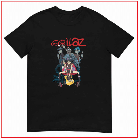 Gorillaz Unisex Music Fan Merchandise Clothing Damon Albarn Band Unisex T Shirt V15915 Size S-5XL