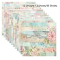 thumbnail image 5 of Vintage Floral Scrapbook Paper, 36 Sheets 6'' x 6'' Single Sided Decorative Craft Paper Decoupage Cardstock for Junk Journal Planners Scrapbooking Card Making Gift Wrapping Art Collage Supplies, 5 of 6