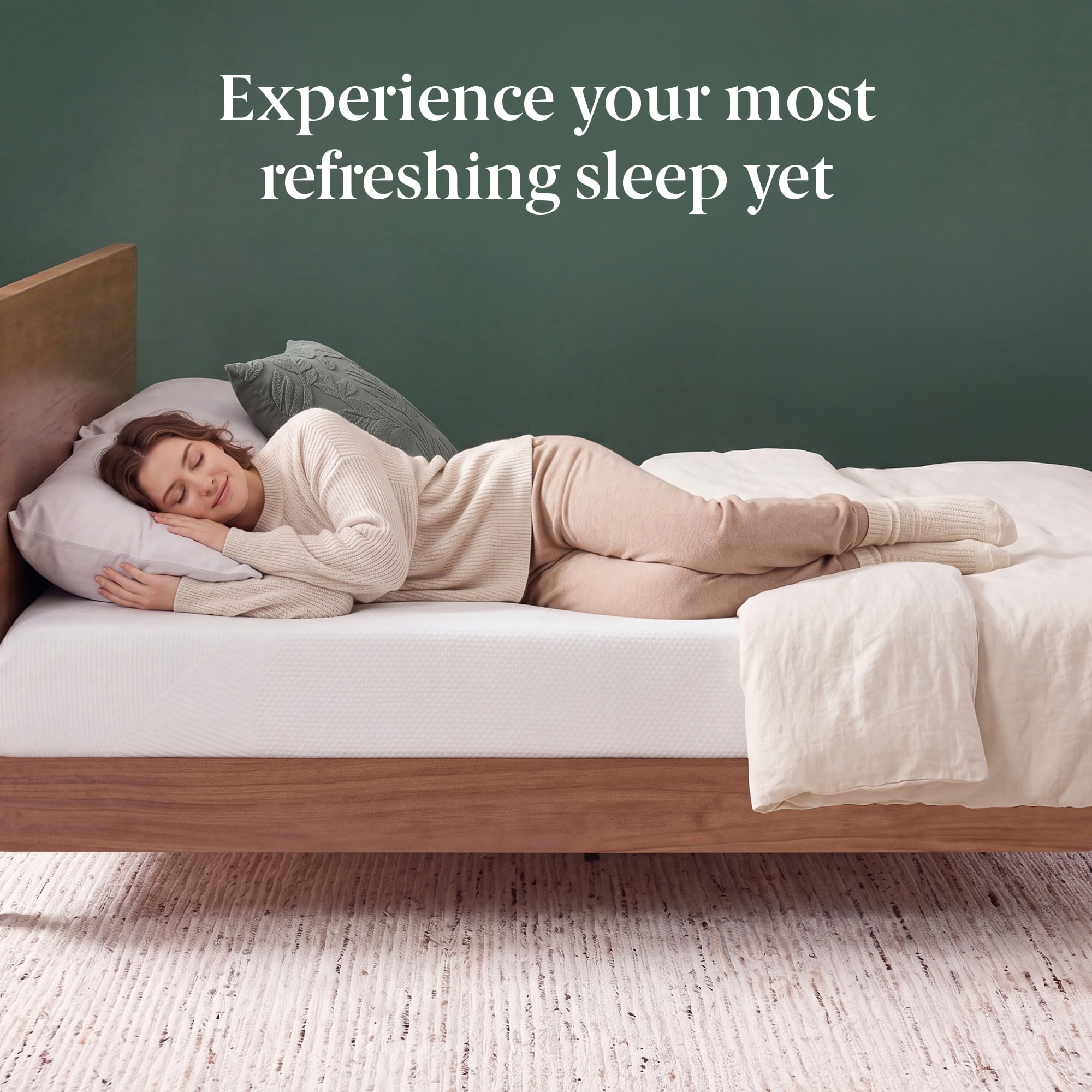 Zinus Spa Sensations 8" Full Memory Foam Mattress in a Box with Green Tea Infusions and Pressure Relief