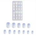 thumbnail image 4 of PFDDRW Sparkling 24pcs Kids Childrens Girl Fake Stick Press On Finger Cover Nails, 4 of 8