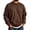 Brown#2085HH, variant on Hearthz Mock Neck Sweatshirt for Men Fall Winter Mens Long Sleeve Sweatshirts Solid Color Streetwear Mens Lightweight Pullover Blue XL