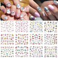 thumbnail image 1 of Deslizadores de flores y letras de amor para manicura de San Valentín, 12 Uds., para decoración de uñas, GLBN1489-1500 de puntas adhesivas al agua Tan Jianjun unisex, 1 of 2