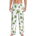thumbnail image 2 of Goofa St Patrick's Day3 Printed Soft Pajama Pants for Men, Wide Leg Comfy Casual Lounge Yoga Pants-Medium, 2 of 9