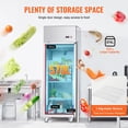 thumbnail image 4 of KFFKFF Commercial Refrigerator 19.32 Cu.ft Reach In Upright Refrigerator 1 Door, 4 of 9