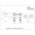 thumbnail image 6 of Westbrass 4" 2-Handle Non-Metallic Centerset Bathroom Faucet with Pop-Up Drain, Satin Nickel, 6 of 6