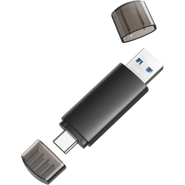 2025 Latest Model 32GB USB C Flash Drive Dual USB 3.0 Flash Drive Type C + USB A Portable