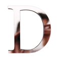 thumbnail image 1 of 2Pcs Letter Ornament Waterproof Removable Silver-plated 3D Mirror Surface Acrylic Decal for Wedding, 1 of 9