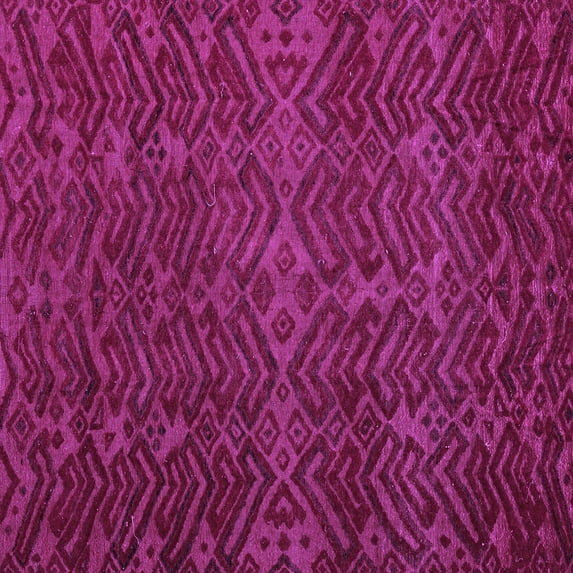 Ahgly Company Indoor Square Abstract Purple Modern Area Rugs, 5' Square