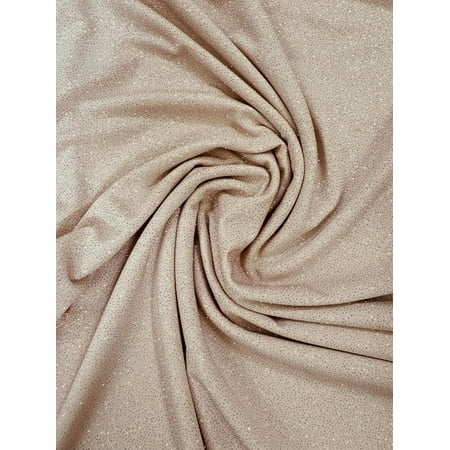 Sedona Designz Glitter ITY Fabric – 95% Polyester 5% Spandex | Sparkling Metallic Fabric for Crafting Sewing and DIY Projects | 58″/60″ Width