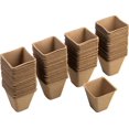 thumbnail image 1 of 10 Pack Grow Pots 3.1*3.1*3.1*1.5Inch Paper Cellulose Biodegradable Seedling Pot Plant Growing, 1 of 5