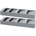 thumbnail image 1 of Organizador de cubiertos compacto, bandeja de cajón de cocina, organizador para tenedor y cuchillo, herramienta de partición para artículos de cocina, gris, 2 uds. Sailing Electrónica, 1 of 4