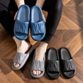 thumbnail image 4 of Slippers for Women,Men And Women Shoes Indoor And Outdoor Home Slippers Fashionable Lightweight Sandals,Womens Slippers,Black,9.5, 4 of 5