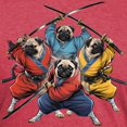 thumbnail image 3 of CafePress - Pugs Ninja T Shirt Men's Deluxe T Shirt - Mens Tri-blend T-Shirt, 3 of 4