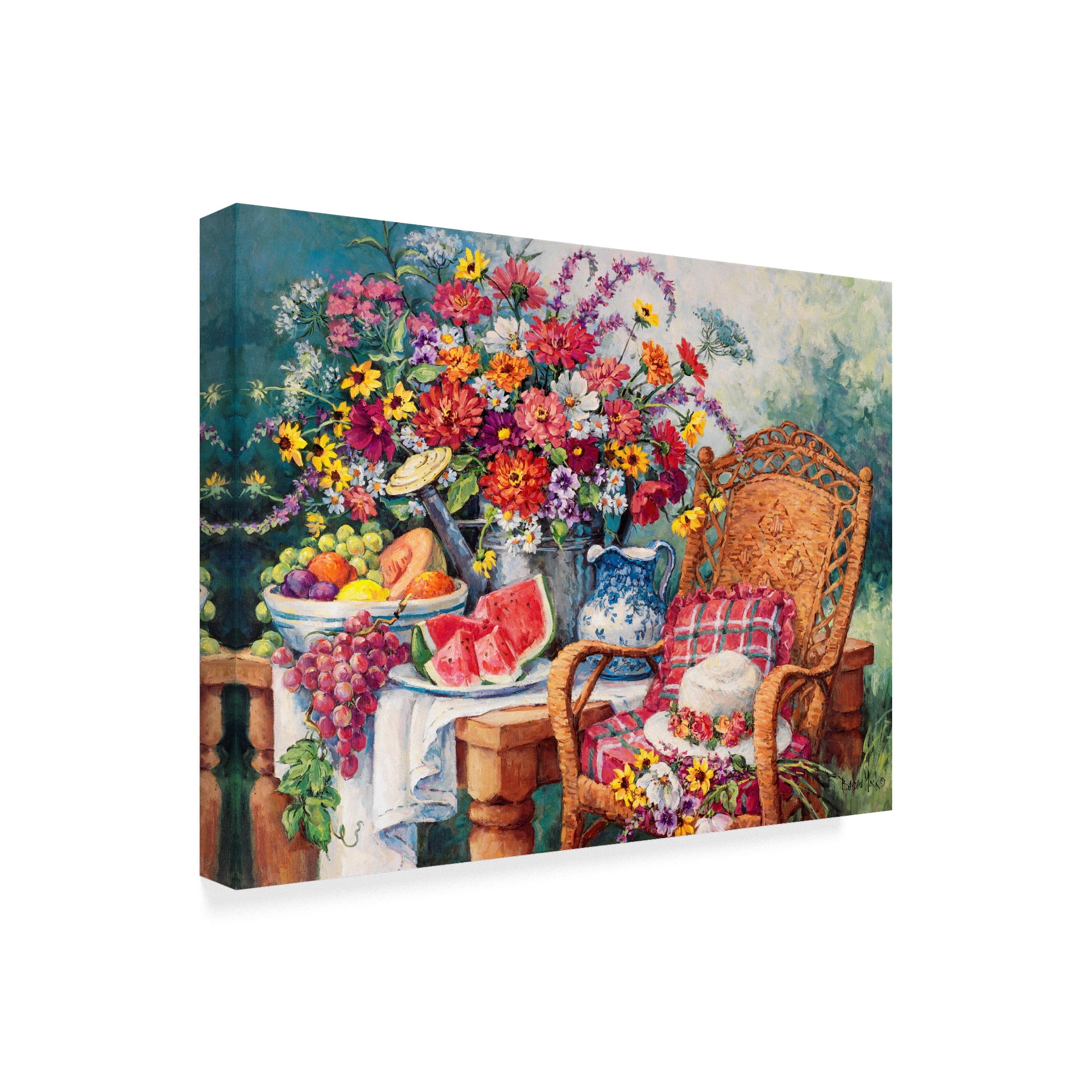 Trademark Fine Art 'A Summers Picnic' Canvas Art by Barbara Mock