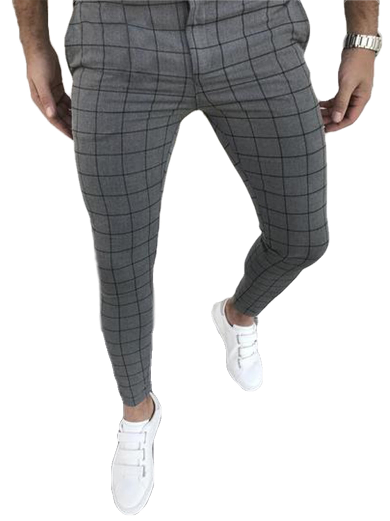 mens high waisted skinny trousers
