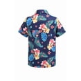 thumbnail image 4 of Arshiner Boys Outfit Summer Hawaiian Short Sleeve Button Down Shirt and Shorts for Beach, 4 of 8