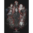 thumbnail image 2 of Girl's Marvel Eternals Red Glow Portraits  Graphic Tee Black Medium, 2 of 4