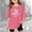 Hot Pink, variant on Stylish Graphic Letter Print Comfortable Casual Tees And Shirts For Girls And Boys Youth Apparel T-Shirts Kids Short Sleeve Crewneck Solid Basic Tees Casual Tops
