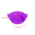 thumbnail image 7 of Taicans Air Fryer Silicone Liners,Air Fryer Silicone Liners Pot,Reusable Oven Microwave Accessories,Replacement of Flammable Parchment Paper,Baking Tray Oven Accessories 5.3 x 7.1 x 2 In Purple, 7 of 7