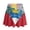 Antigua and Barbuda Pattern, variant on HELLHERO Polyester Spandex Tennis Skirt for Outing Golf Daily Wear, Stretchy with Pockets Golf Skirts, Trinidad Palm Stripes Print