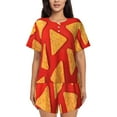 thumbnail image 1 of Balery Tortilla chips Conjunto de Pijama para Mujer con Estampado, Dos Piezas de Manga Corta y Shorts, Ropa de Dormir Suave con Cuello Redondo y Bolsillos-XX-Large, 1 of 6