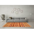 thumbnail image 3 of Ahgly Company Indoor Rectangle Oriental Orange Modern Area Rugs, 3' x 5', 3 of 4