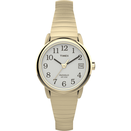 Timex Women's Easy Reader 25mm Watch – Gold-Tone Case White...