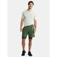 thumbnail image 2 of Athletic Works Men's and Big Men's 2 In 1 Perforated Active Shorts, 7" Inseam, Sizes S-3XL, 2 of 5