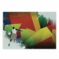 thumbnail image 1 of Basketball Cutting Board, Sports Jump Background Geometrical Shapes Paint Splashes Modern Art, Decorative Tempered Glass Cutting and Serving Board, Small Size, Multicolor, by Ambesonne, 1 of 1