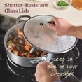 thumbnail image 6 of Anolon EverLast Ceramic Nonstick Cookware Set Clad Induction Pots and Pans, 11 Piece, Stainless Steel, 6 of 11