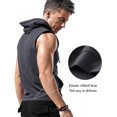thumbnail image 3 of Débardeurs de Musculation Sans Manches pour Hommes, Gris Foncé, m, 3 of 4