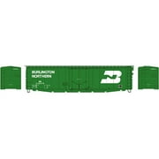 Athearn N Scale 50' Plug Door Box Car Burlington Northern/BN Green/White #329876