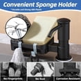 thumbnail image 5 of Dispensador de Jabón para Cocina, Bomba Dispensadora Incorporada con Soporte Esponja, Cabezales ABS Debajo del Mostrador, Color Negro, 5 of 5