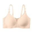 thumbnail image 5 of Brasier Mujer Tela de Mantequilla Sujetador Push up sin Aros para Mujer, Talla Grande, Escote En V Profundo, Suave, sin Costuras, Fino, para Pecho Grande y Pequeño Mediana, 5 of 5